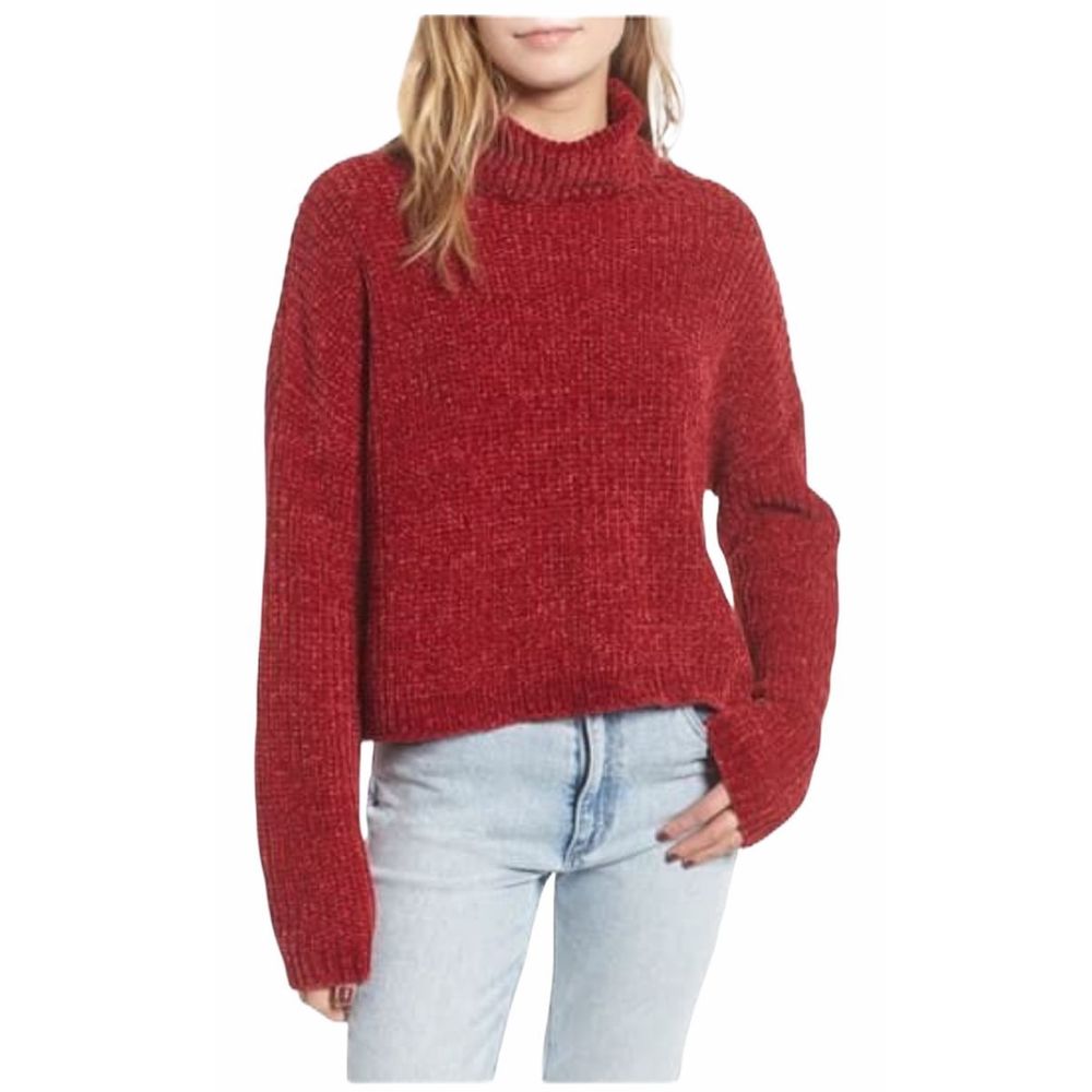 BLANKNYC Chenille Turtleneck Sweater